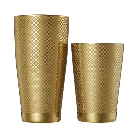 Shaker Tin Tin Diamond Lattice Złoty 830/530ml | BARFLY M37200GD