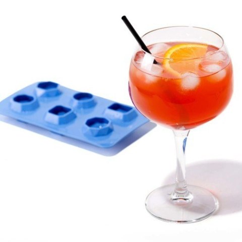 Silikonowa Forma do Kostek Lodu w Kształcie Diamentu Zestaw 2 Szt. | BAR UP 679012