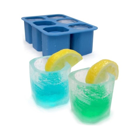 Silikonowa Forma do Kostek Lodu w Kształcie Kieliszka 125x190x(H)60mm | BAR UP 679050