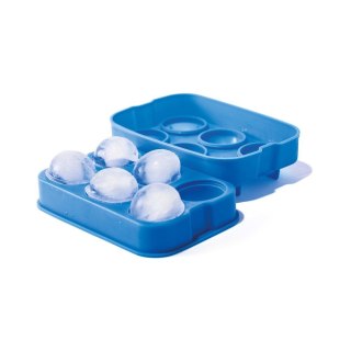Silikonowa Forma do Kostek Lodu w Kształcie Kuli ± Ø4,5 cm 180x125x(H)50mm | BAR UP 679029