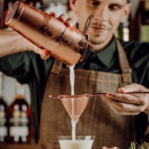 Sitko Stożkowe/Cedzak Miedź 89x264 mm | BARFLY M37025CP