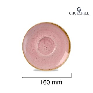 Spodek do filiżanki do kawy i herbaty Stonecast Petal Pink, 160mm Churchill