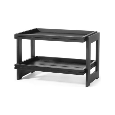 Stojak Bufetowy 2-Poziomowy Madeira Black 574x323x441 mm | FINE DINE 504710