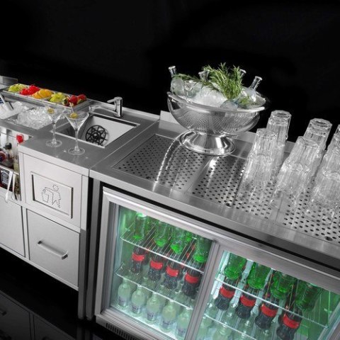 Ścianka barowa Oxygen panel 1000x200/600x(H)1100 mm Barmatic | BARMATIC 557532