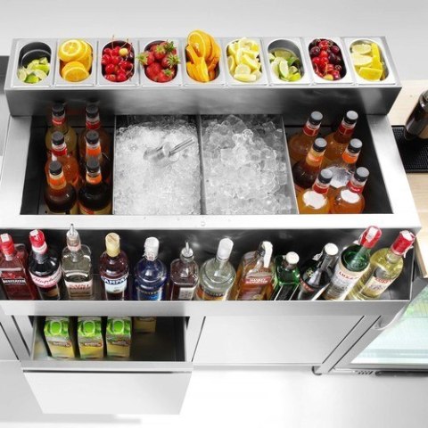 Ścianka barowa Oxygen panel 1000x200/600x(H)1100 mm Barmatic | BARMATIC 557532