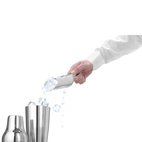 Szufelka barmańska aluminiowa z otworami 0,35L 220x80mm Bar Up | BAR UP 521434