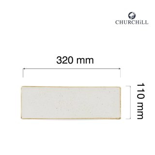 Taca porcelanowa Stonecast Barley White, 320x110mm Churchill