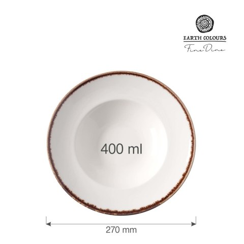 Talerz do pasty Vanilla 270 mm 400 ml | FINE DINE 781234