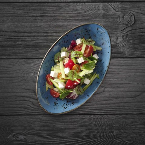 Talerz o organicznym kształcie Iris 350x210 mm | FINE DINE 778241