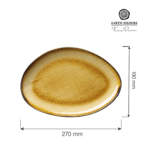 Talerz o organicznym kształcie Topaz 270x190mm | FINE DINE 769812