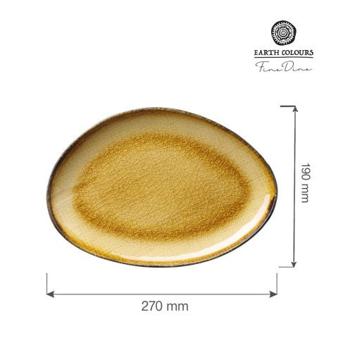Talerz o organicznym kształcie Topaz 270x190mm | FINE DINE 769812