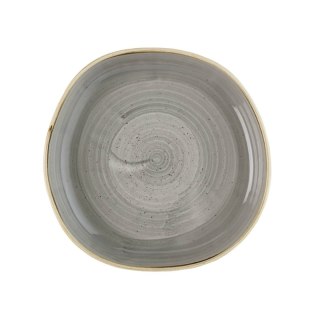 Talerz organiczny z wysokim rantem Stonecast Peppercorn Grey, 200mm Churchill