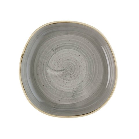 Talerz organiczny z wysokim rantem Stonecast Peppercorn Grey, 200mm Churchill