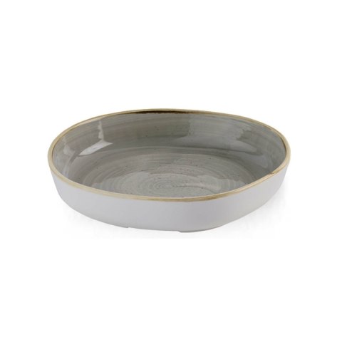 Talerz organiczny z wysokim rantem Stonecast Peppercorn Grey, 200mm Churchill