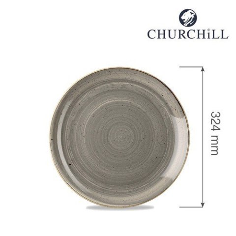 Talerz płytki Stonecast Peppercorn Grey 324 mm Churchill