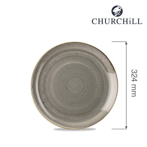 Talerz płytki Stonecast Peppercorn Grey 324 mm Churchill