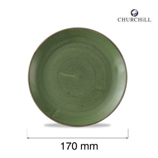 Talerz płytki Stonecast Sorrel Green, 170mm Churchill