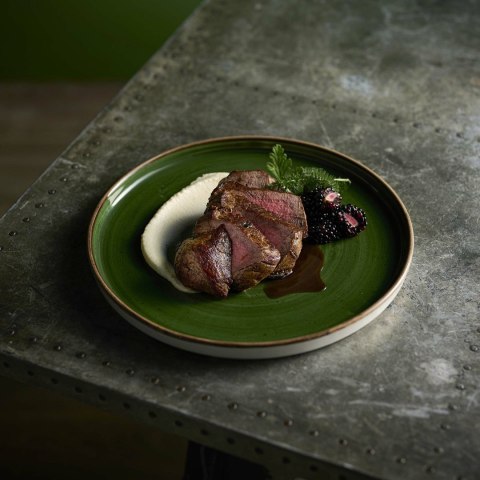 Talerz płytki Stonecast Sorrel Green, 170mm Churchill