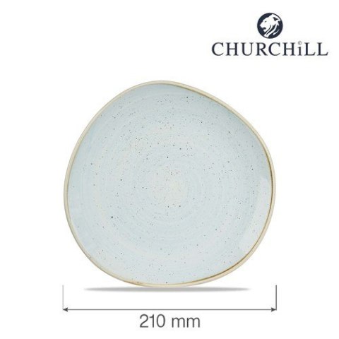 Talerz płytki o organicznym kształcie Stonecast Duck Egg Blu 210 mm Churchill