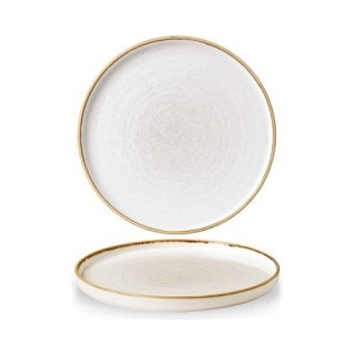 Talerz płytki z rantem Stonecast Barley White 260 mm x (H)20 Churchill