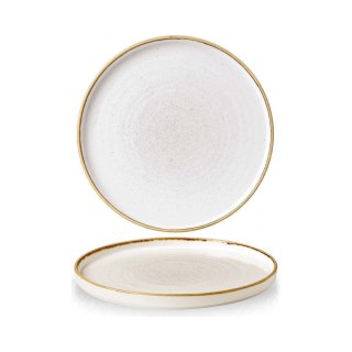 Talerz płytki z rantem Stonecast Barley White 260 mm x (H)20 Churchill