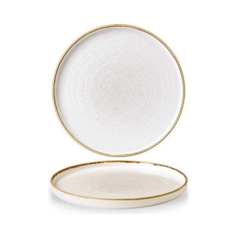 Talerz płytki z rantem Stonecast Barley White 260 mm x (H)20 Churchill