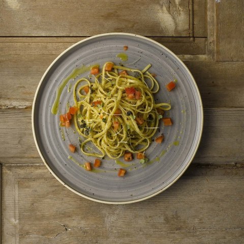 Talerz płytki z rantem Stonecast Peppercorn Grey 260 mm Churchill