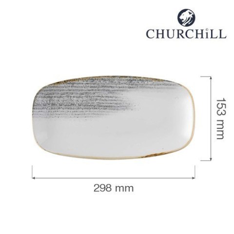 Talerz prostokątny Homespun Accents Jasper Grey 298x153 mm Churchill