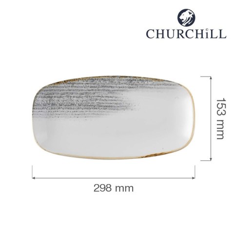 Talerz prostokątny Homespun Accents Jasper Grey 298x153 mm Churchill