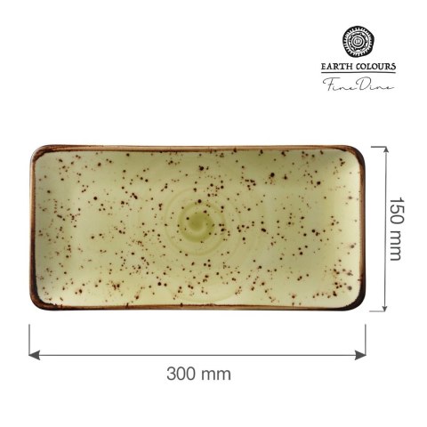 Talerz prostokątny Olive 300x150 mm | FINE DINE 769669