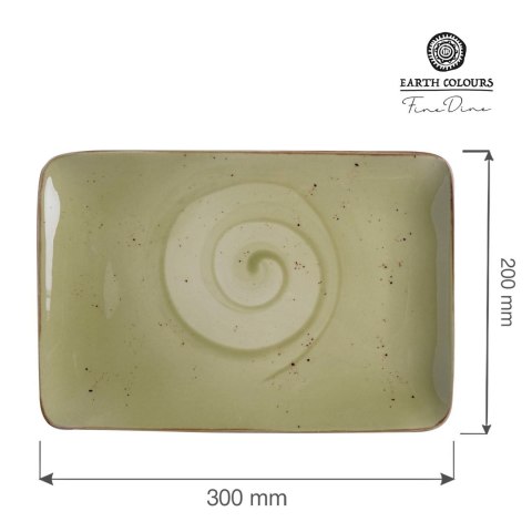 Talerz prostokątny Olive 300x200 mm | FINE DINE 778029
