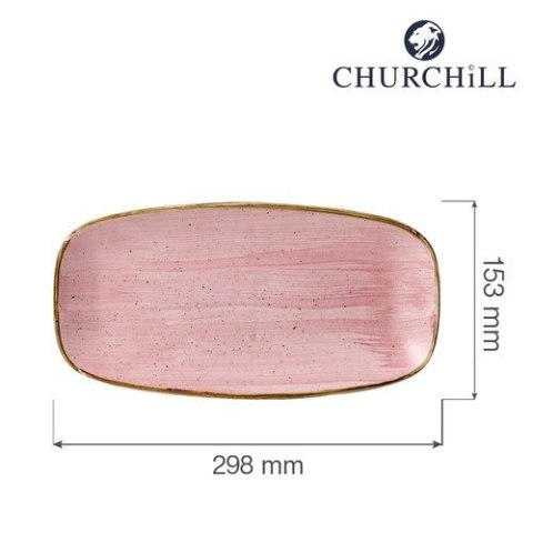 Talerz prostokątny Stonecast Petal Pink 298x153 mm Churchill