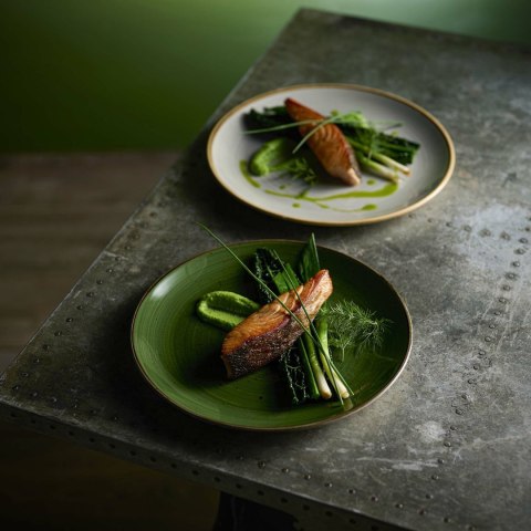 Talerz prostokątny Stonecast Sorrel Green, 300x150mm Churchill