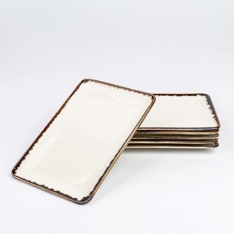 Talerz prostokątny Vanilla 300x150 mm | FINE DINE 769638