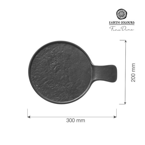 Talerz serwingowy z rączką Crust 300x220x30 mm | FINE DINE 779392