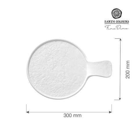 Talerz serwingowy z rączką Nordic 300x220x30 mm | FINE DINE 779477