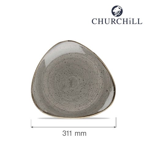 Talerz trójkątny Stonecast Peppercorn Grey 311 mm Churchill