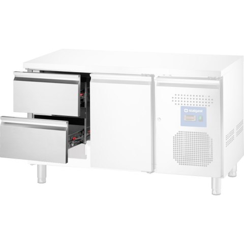 Moduł 2 Szuflad do Stołów Chłodniczych GN 1/1 Bok | STALGAST 831000