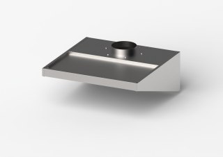 Okap Skręcany Niski 1010x1000x400 mm | GREDIL 619110