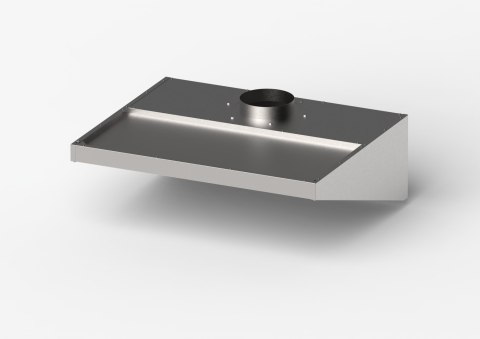 Okap Skręcany Niski 1210x1000x400 mm | GREDIL 619112