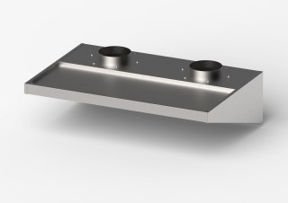 Okap Skręcany Niski 1510x1000x400 mm | GREDIL 619115