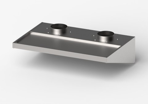 Okap Skręcany Niski 1510x1000x400 mm | GREDIL 619115