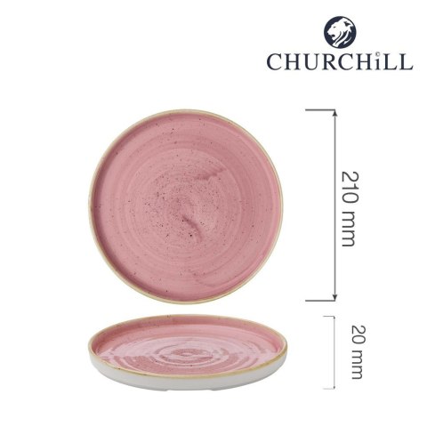 Talerz z wysokim rantem Petal Pink, 210mm Churchill