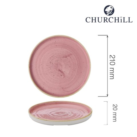 Talerz z wysokim rantem Petal Pink, 210mm Churchill