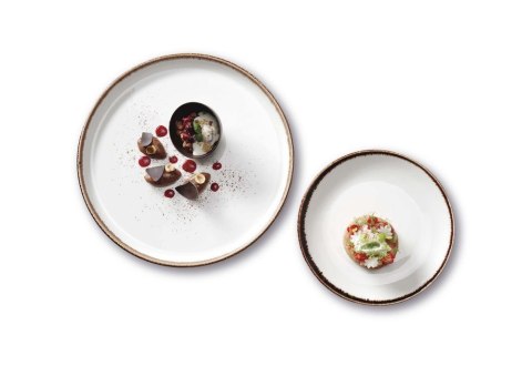 Talerz z wysokim rantem Vanilla 210 mm | FINE DINE 781463