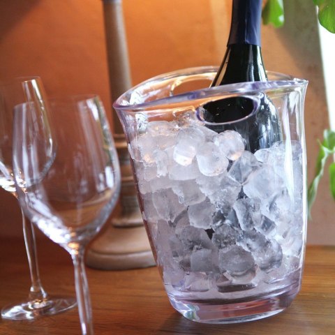 Wiadro do chłodzenia szampana przezroczyste 3L 220x185x(H)226mm Bar Up | BAR UP 593158