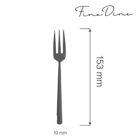 Widelczyk do ciasta Amarone Black 153 mm | FINE DINE 764909