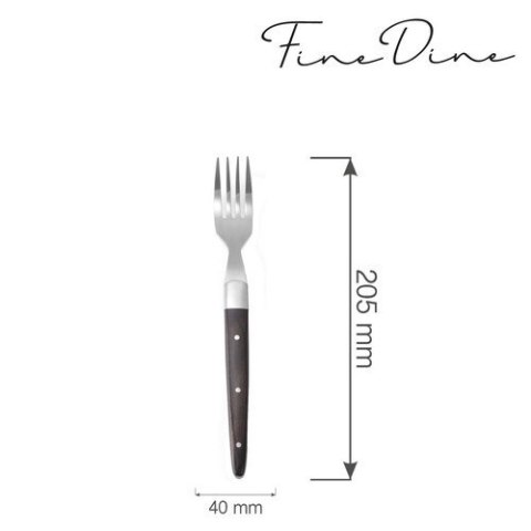 Widelec do steków Corfu 205 mm zestaw 6 szt. | FINE DINE 781050