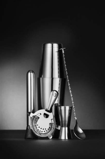 Zestaw Akcesoriów Barmańskich 5-Elementów w Ozdobnej Tubie | HENDI GP596616