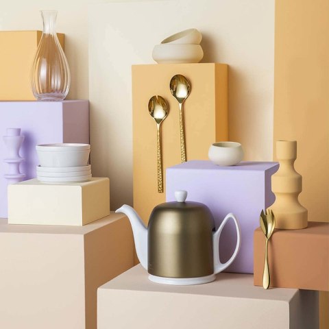 Dzbanek do herbaty z pokrywką Salam Bronze, 1l Degrenne